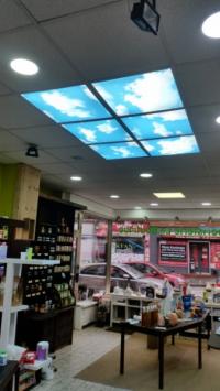 Installations de panneaux led  ciel 2D par nos soins a Braine Le Comte , CHARLEROI